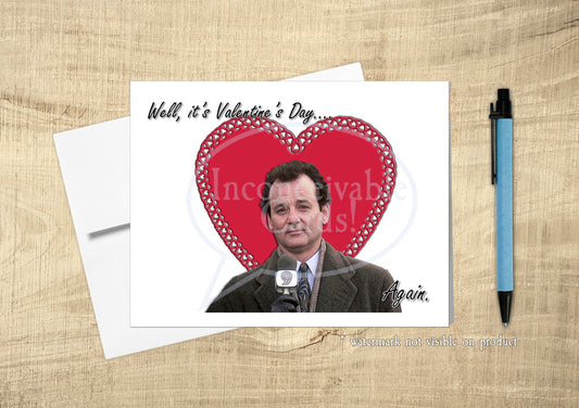 Funny Groundhog Day Valentine's Day Card