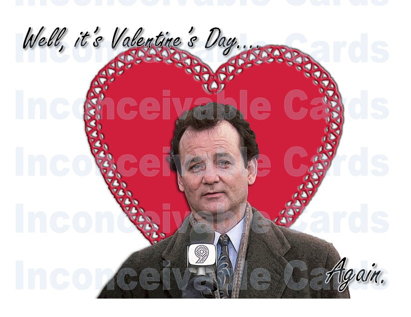 Funny Groundhog Day Valentine's Day Card