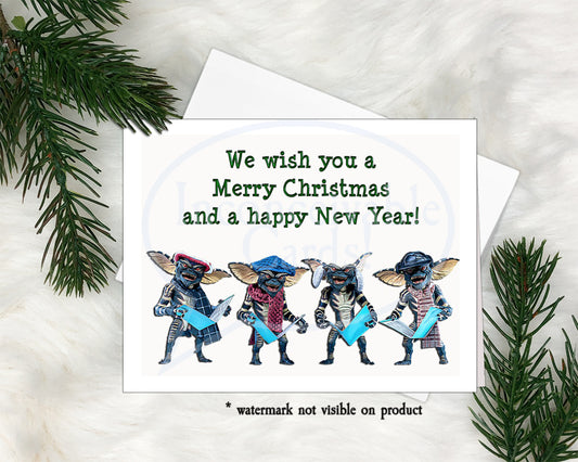 Gremlins "Merry Christmas and Happy New Year" Christmas Card