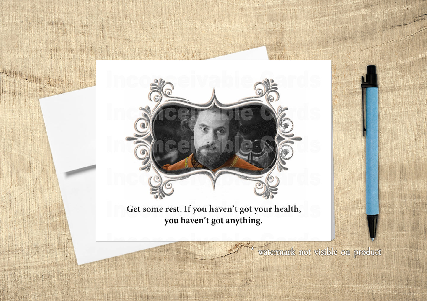 Princess Bride - Count Rugen "Health is Everything" Get Well Card