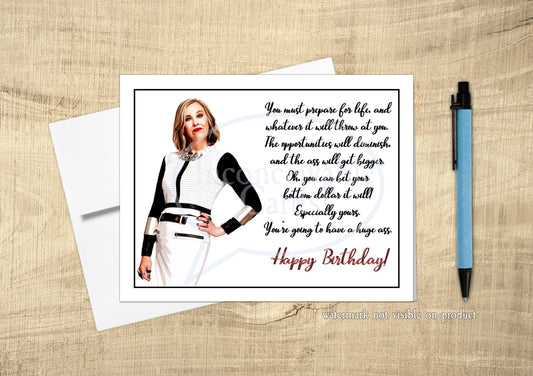 Schitt's Creek - "Huge Ass" Birthday Card