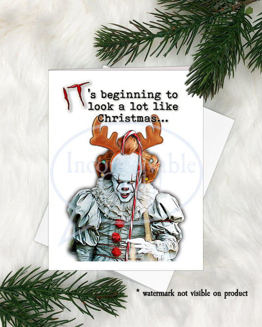 Horror Clown - It's Beginning to Look like Christmas Card