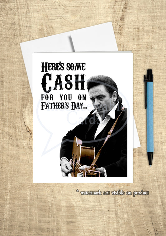 "Cash for Father's Day" - Country/Rock/Blues Card for Dad