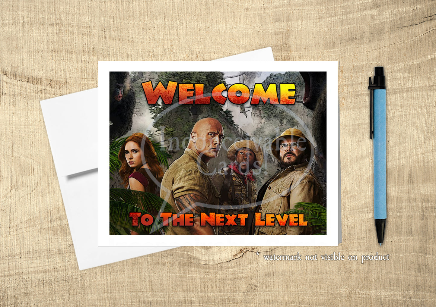 Jumanji - "Welcome to the Next Level" Card