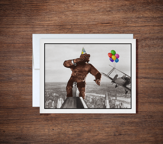 “King Kong Birthday” Funny Classic Movie Birthday Card