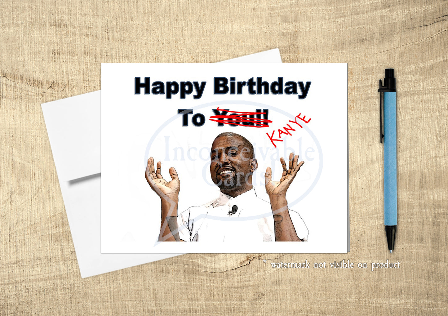 Kanye - Funny Birthday Card