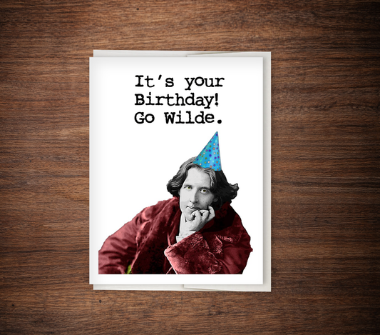Oscar Wilde Birthday Card