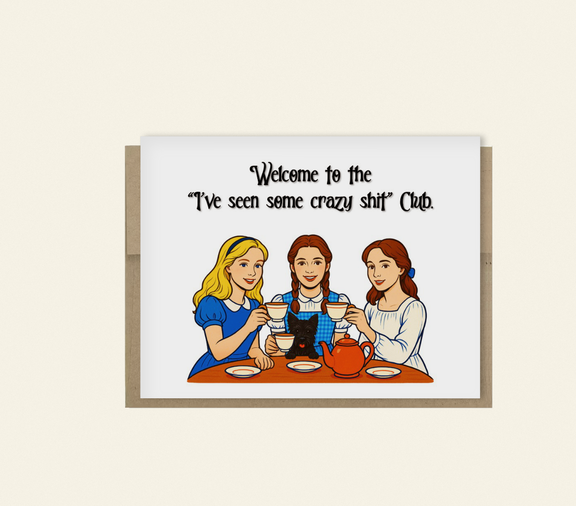 Funny Friendship Card - Welcome to the Crazy Club