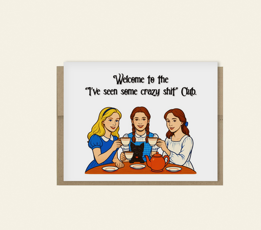 Funny Friendship Card - Welcome to the Crazy Club