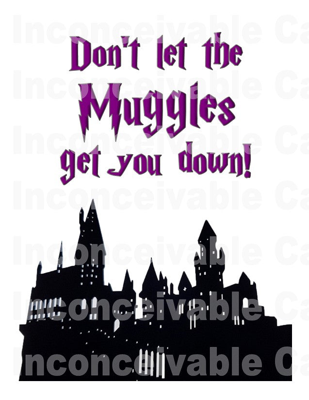 Wizard - "Don't Let People Get You Down" Funny Card, Thinking of You