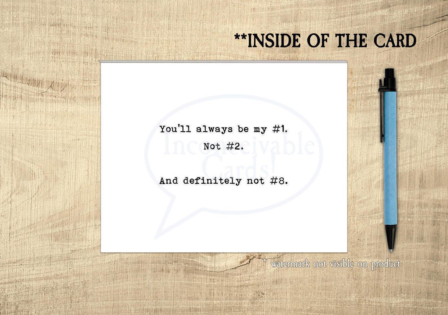 The Office - "You're My #1 - Not China" Card for Best Friend, Romantic Card, Anniversary Card, Valentines day Card