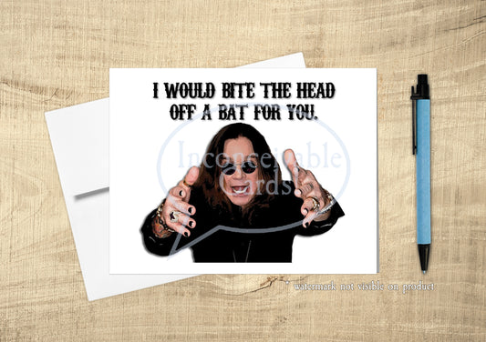 Classic Heavy Metal Funny Card for Birthday, Anniversary, Friendship