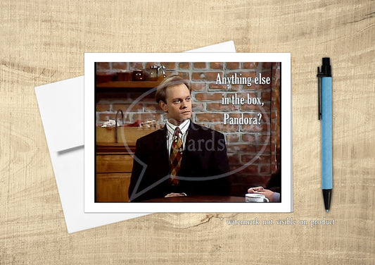 Frasier Funny Pandora's Box Card