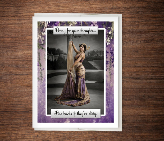 “Five Bucks If They’re Dirty” Funny Rude Friendship Card
