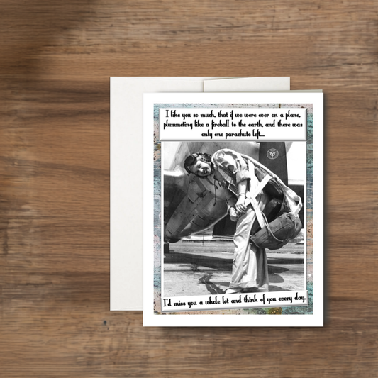 Retro "I'll Miss You" Funny Card for Her, Rude Card, Any Occasion Frenemy Card