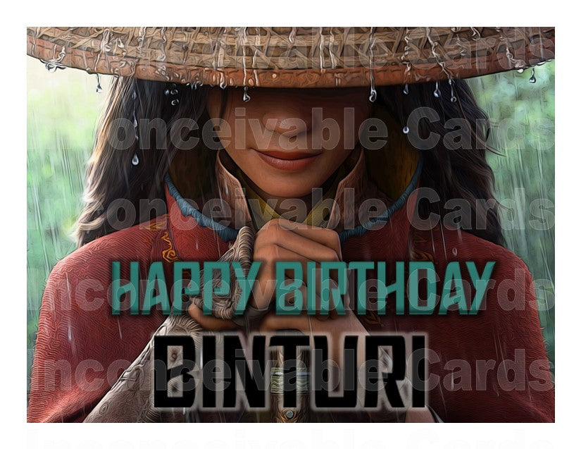 "Happy Birthday Binturi" Last Dragon Birthday Card