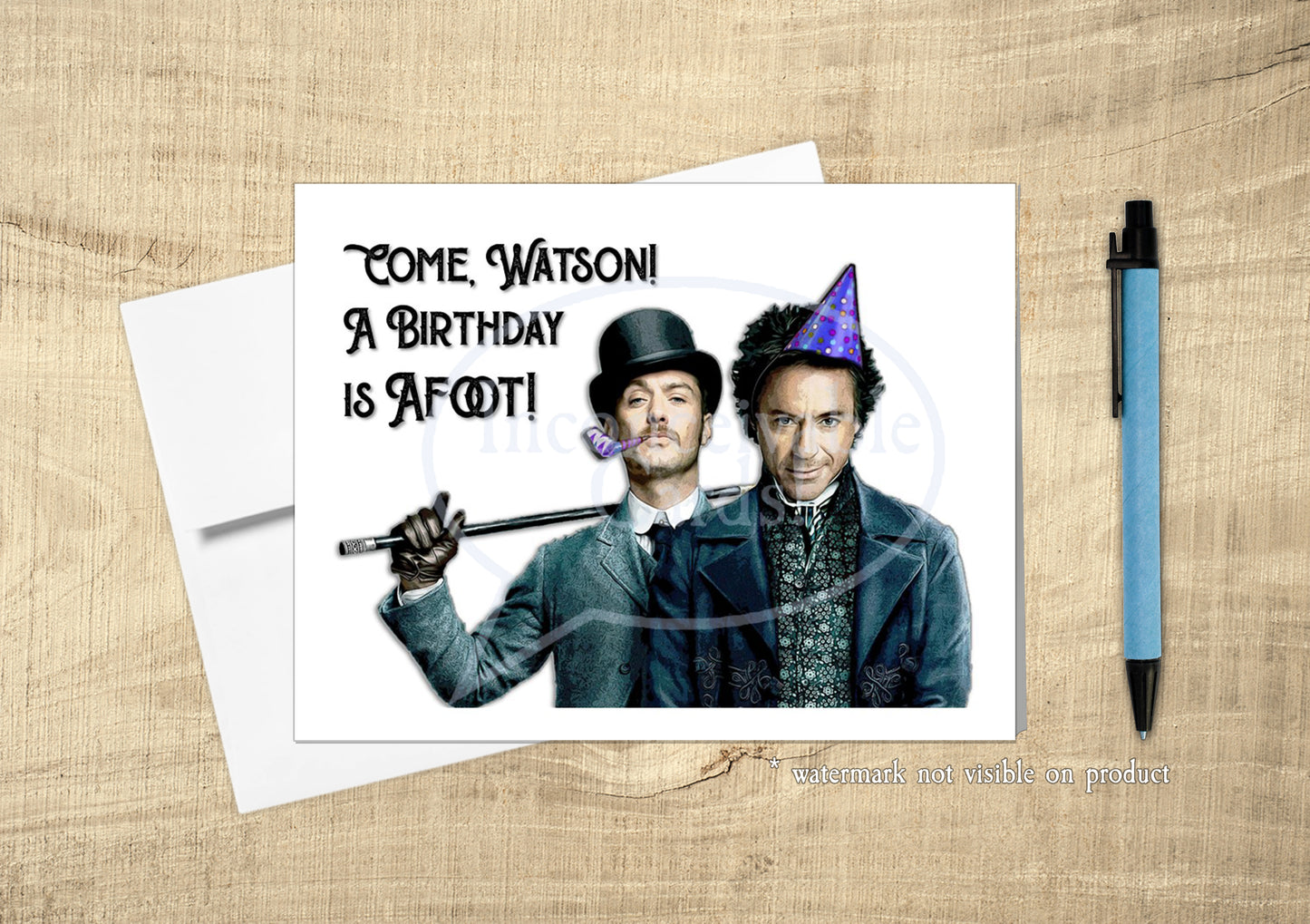 Sherlock Holmes - "A Birthday is Afoot!" Card
