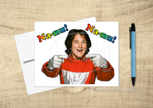 Mork - "Na-nu Na-nu" Thinking of You, Just Because Card, Funny Birthday Card