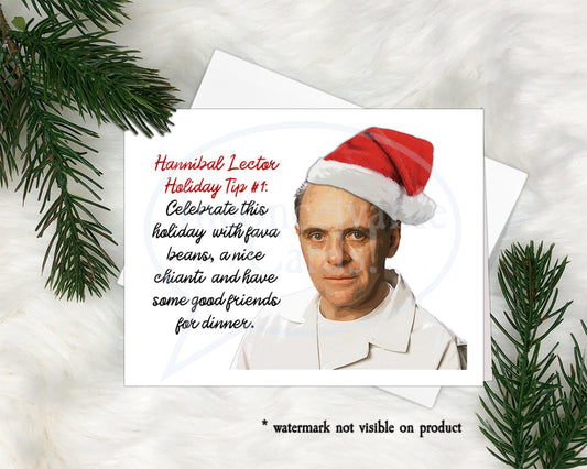 Horror - Serial Killer - Hannibal Funny Christmas Card