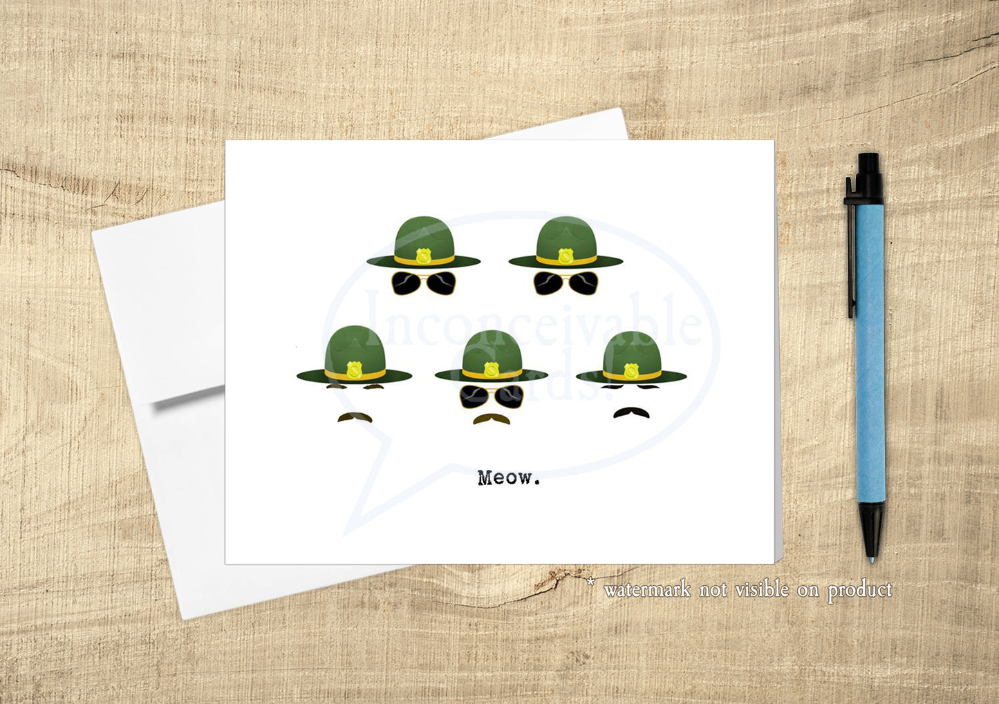 State Trooper - "MEOW!" Any Occasion Card