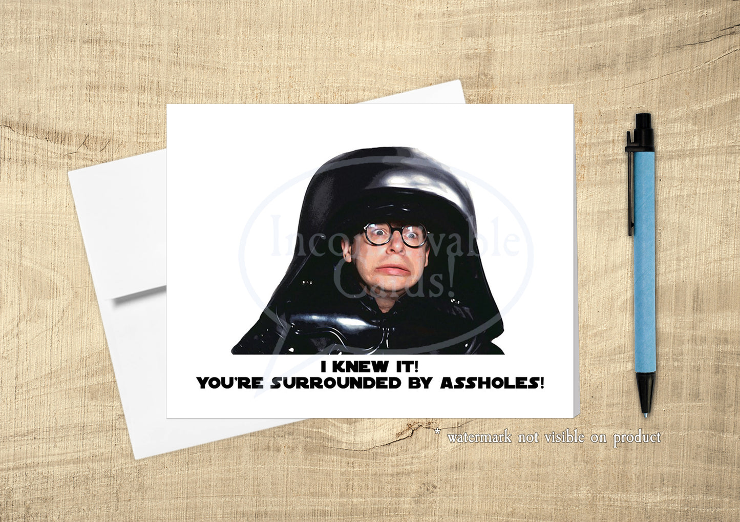 Spaceballs - "Surrounded by A* Holes" Funny Card, Feel Better, Funny Support Card