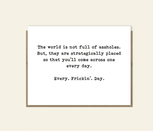 @$$holes in the World Funny Card