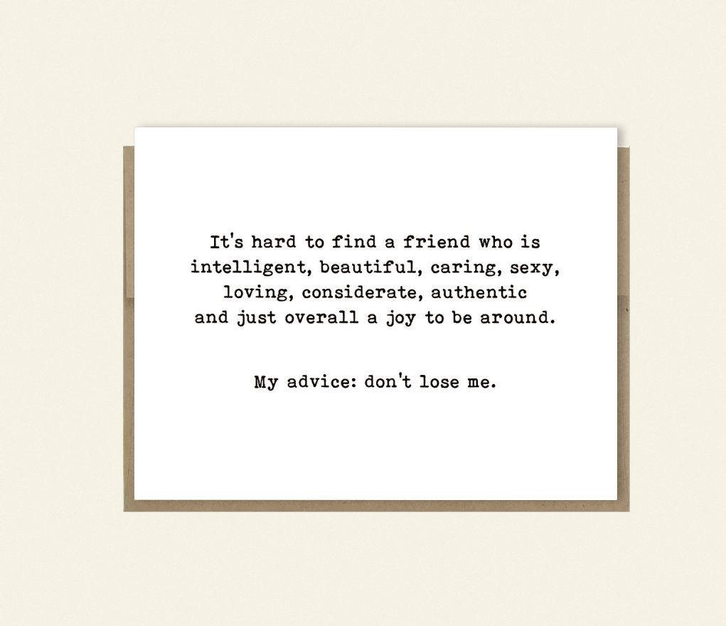 Funny "A Joy to Be Around – Friendship Card for the Humble Icon (That’s You)