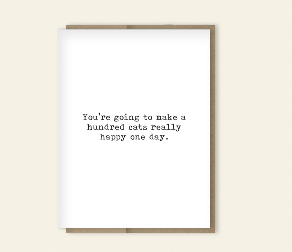Cat Lady Funny Card, Happy Birthday, Frenemy, Just Because Card