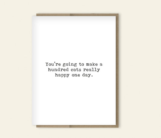 Cat Lady Funny Card, Happy Birthday, Frenemy, Just Because Card