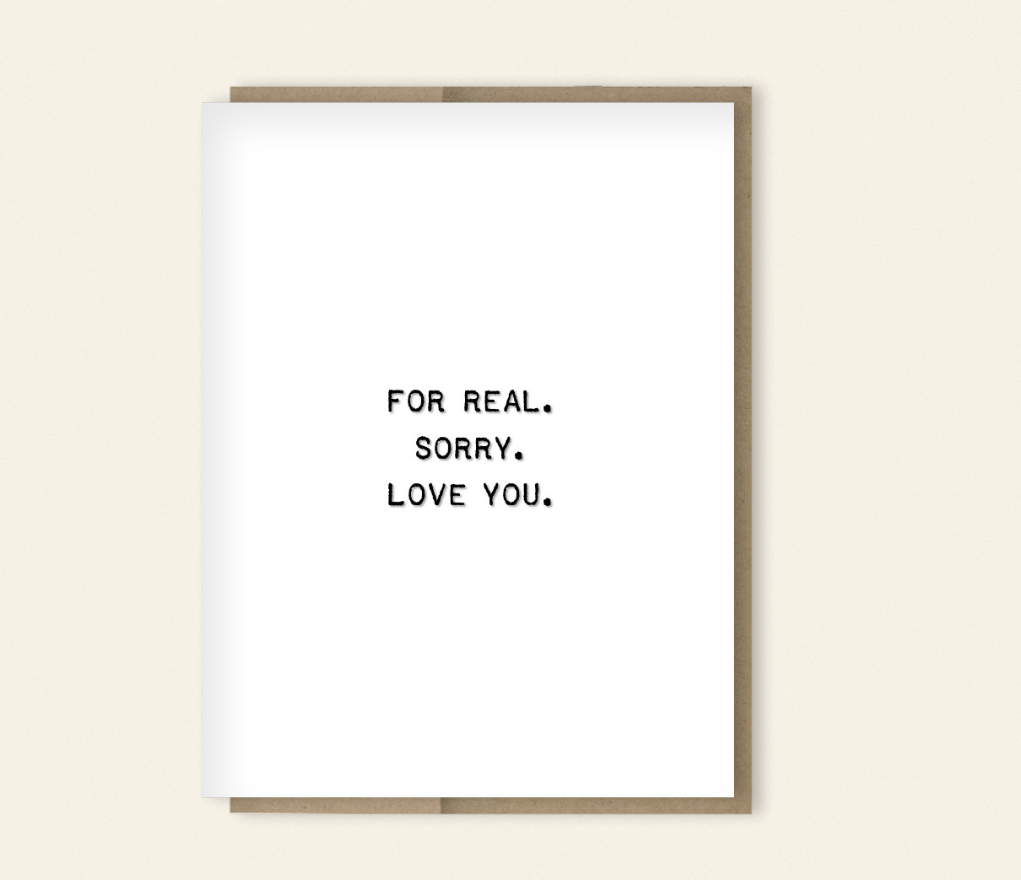 Love “I Love You More. Period.” Card