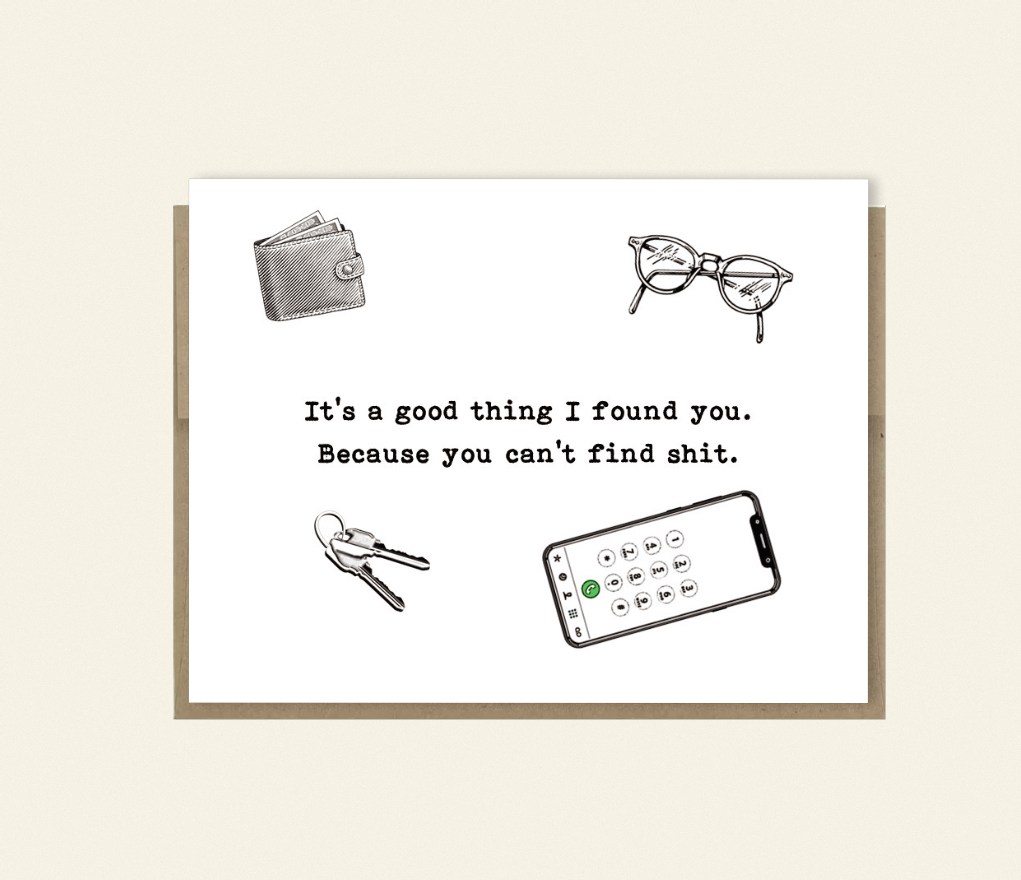 Romantic "So Glad I Found You Online" Love card