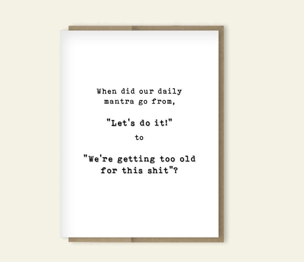 Funny "Born Last Century"  Birthday Card for Gen X, Baby Boomers,  Rude & Sarcastic Birthday Card, Thinking of You (Copy)