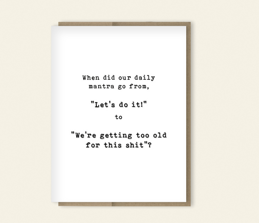 Funny "Born Last Century"  Birthday Card for Gen X, Baby Boomers,  Rude & Sarcastic Birthday Card, Thinking of You (Copy)