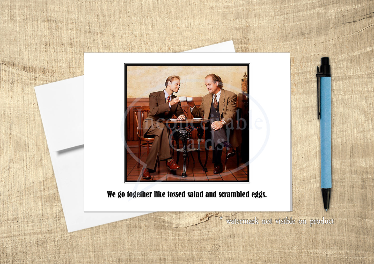 Frasier - "We Go Together Like Tossed Salad and Scrambled Eggs" Friendship Card