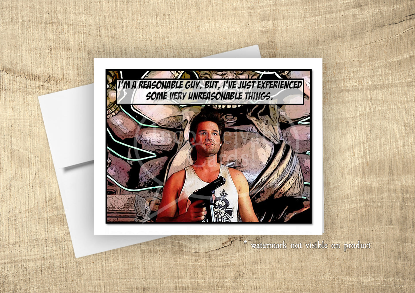 Big Trouble in Little China "I'm a Reasonable Guy" Funny Card for Any Occasion!