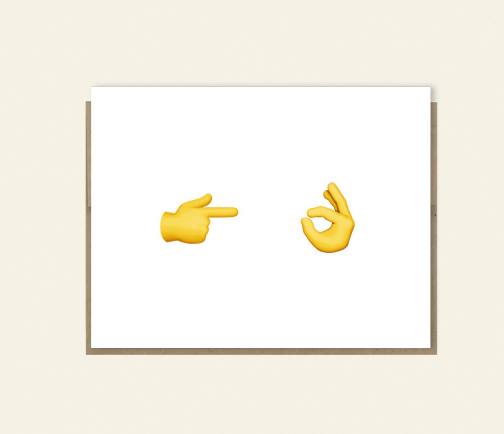 Dirty Emoji Romantic Card