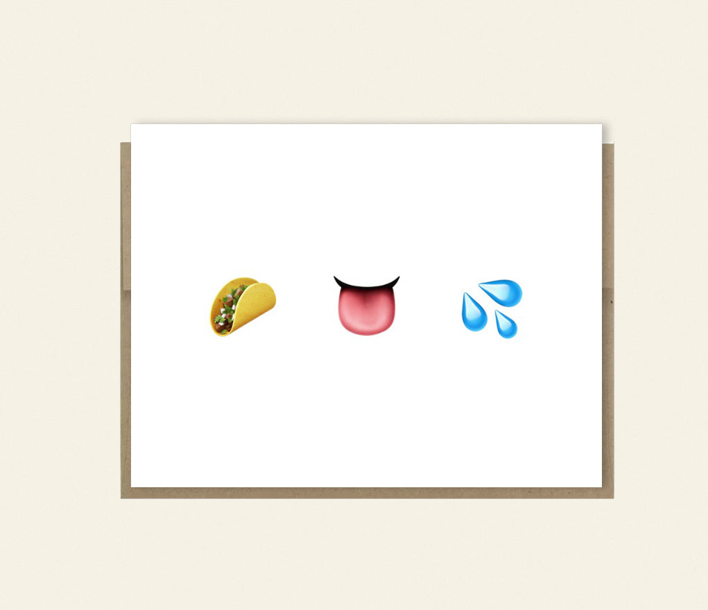 Dirty Emoji Romantic Card