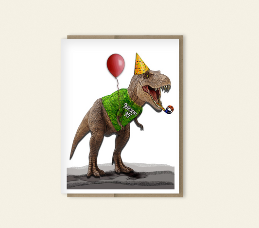 Ancient AF Dinosaur Birthday Card