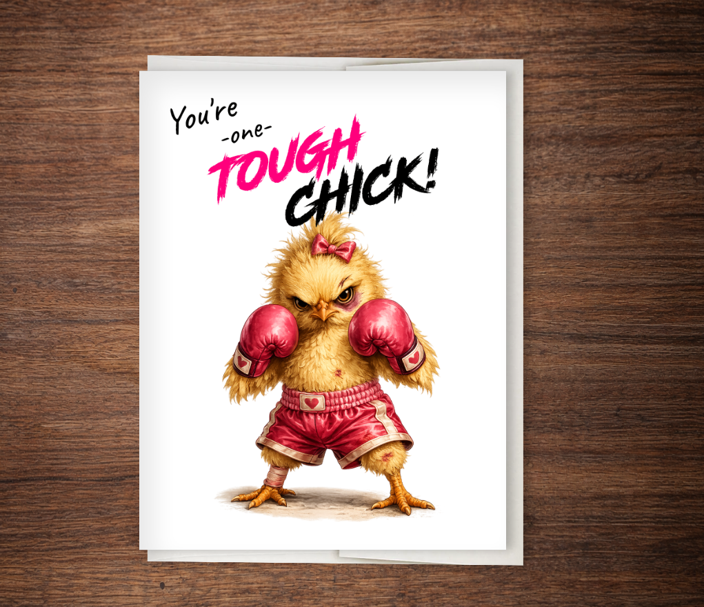 One Tough Chick | Funny Encouragement & Support Card