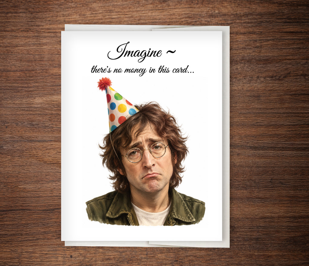 70s Music No Money in This Card | Funny Birthday Card