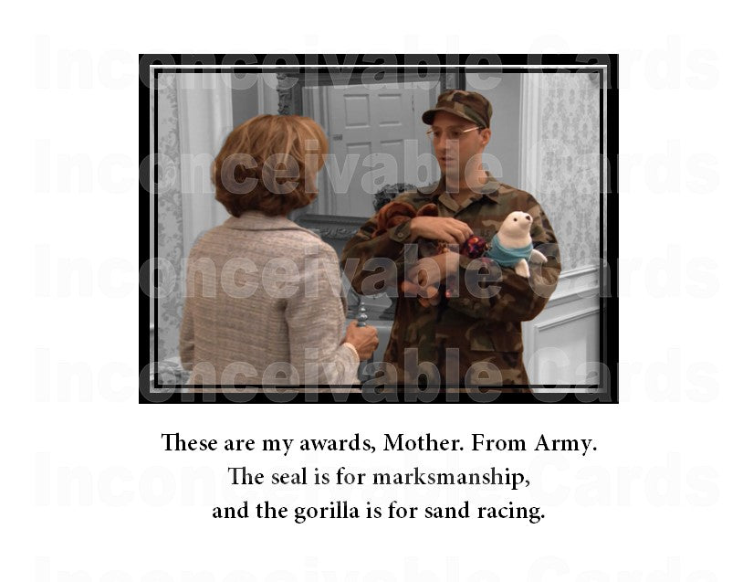 Arrested Development "Military Awards" Funny Any Occasion Card