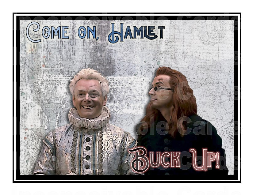Good Omens - "Buck Up!" Sympathy Card, Feel Better, Get Well Card