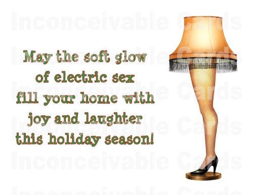 Christmas Story Leg Lamp Christmas Card