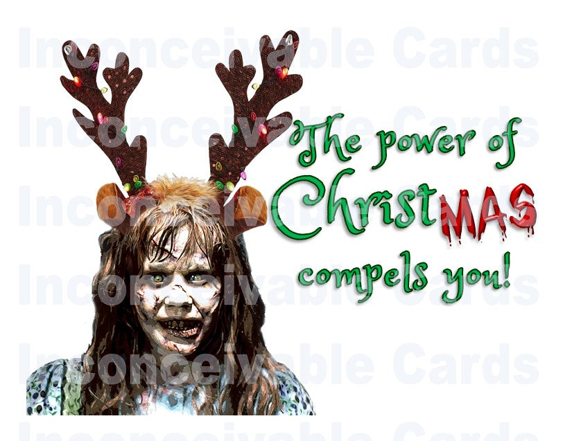 Horror - Exorcist Christmas Card