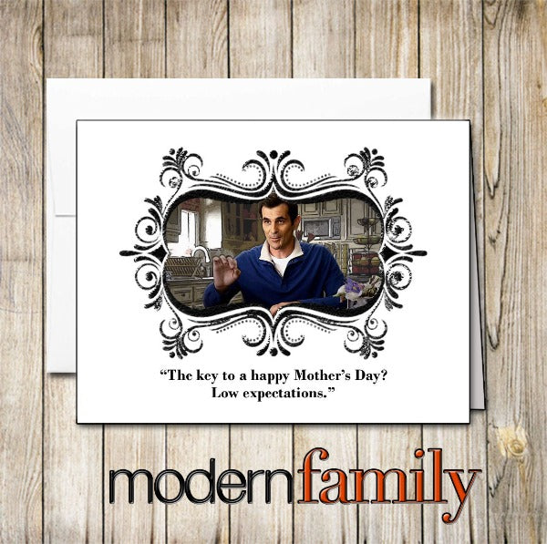 Modern Family - "Lower Expectations" Funny Card for Mother's Day