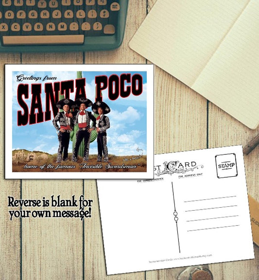 Three Amigos - Santa Poco Postcard