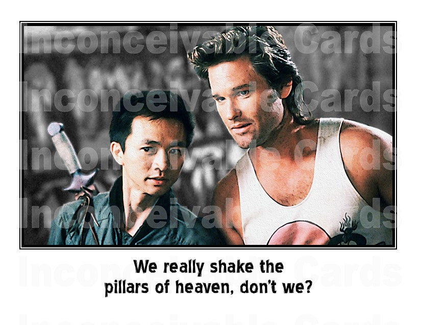 Big Trouble Little China "Pillars of Heaven" Buddy/Best Friend Card