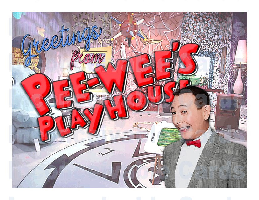 Pee Wee's Playhouse Postcard