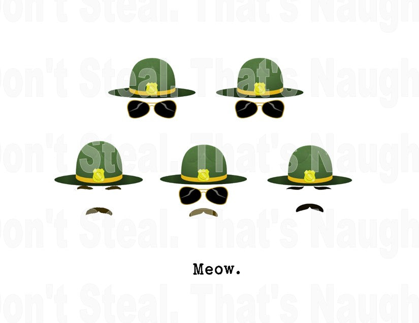 State Trooper - "MEOW!" Any Occasion Card