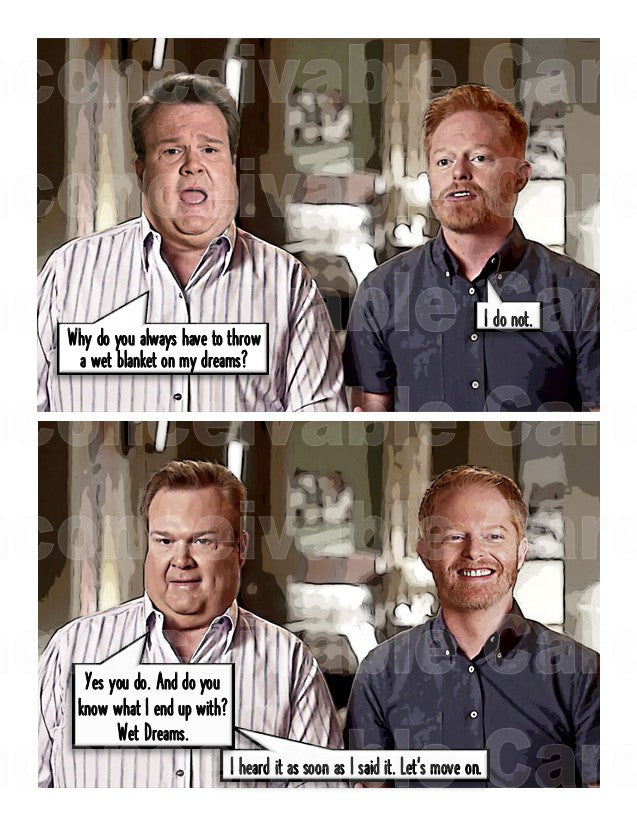 Modern Family - "Wet Dreams" Funny Card for Any Occasion